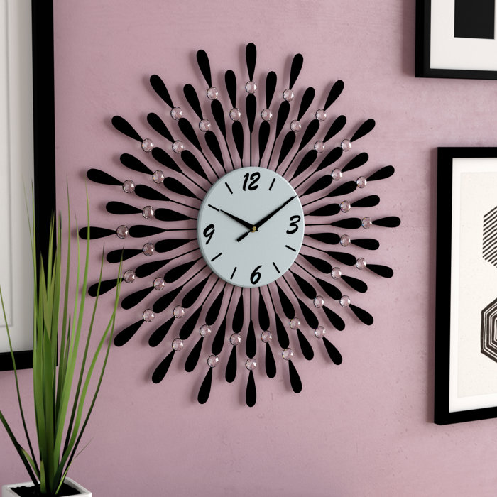 Latitude Run® Dunnes Metal Wall Clock & Reviews Wayfair